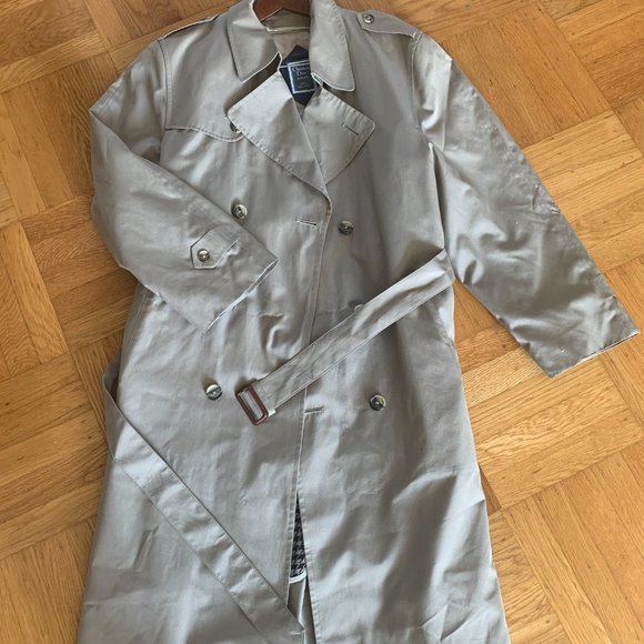 Dior Monsieur vintage cotton wool tan khaki oversized trench coat L FR 44 - Picture 8 of 10